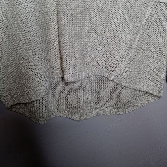 RD Style Tan Knit Sweater with Red Knit Elbow Patches - Picture 4 of 6